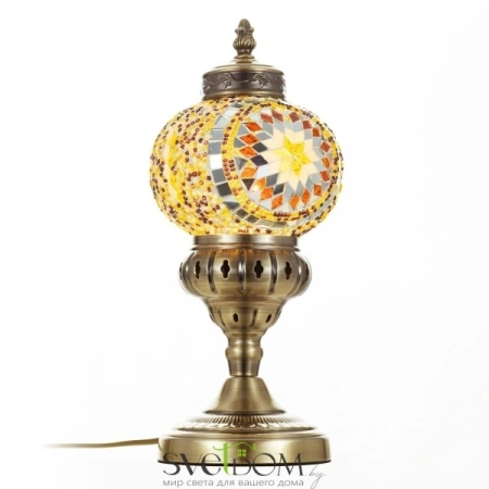 CITILUX CL419815 Каир Мозаика Янтарь Св-к Настольный CITILUX