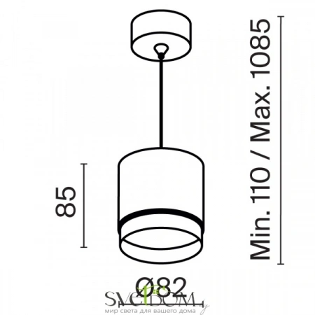 Подвесные светильники Maytoni P088PL-GX53-B от Магазина Svetdom.by