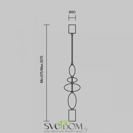 Подвесные светильники Maytoni MOD071PL-L8B3K1 от Магазина Svetdom.by