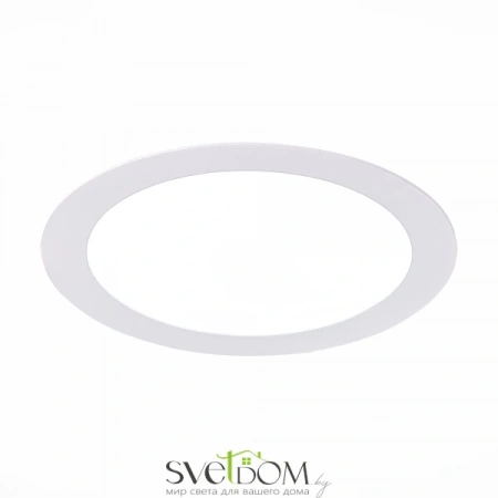 ST209.538.15 Св-к встр. Белый LED 1*15W 3000K 1 020Lm Ra80 110° IP20 D190xH8 90-265V Встраиваемые светильники ST LUCE