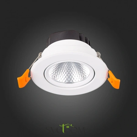 ST211.538.08.36 Св-к встр. Белый LED 1*8W 3000K 640Lm Ra80 36° IP20 D86xH50 220-240V Встраиваемые светильники ST LUCE