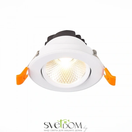 ST211.538.08.36 Св-к встр. Белый LED 1*8W 3000K 640Lm Ra80 36° IP20 D86xH50 220-240V Встраиваемые светильники ST LUCE