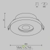 Встраиваемый светильник Technical DL083-01-GU10-RD-S Maytoni
