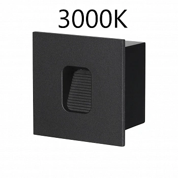 6650/1WL3 NATURE ODL25 черный/металл Подсветка для лестниц IP65 LED 1W 3000K AC85-265V VITTY