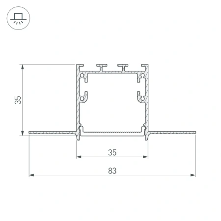 Угол SL-LINIA32-FANTOM Arlight 030097 Arlight