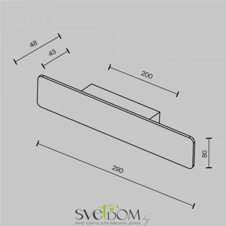 Настенные светильники C80WL-10W3K-B Maytoni | Svetdom.by