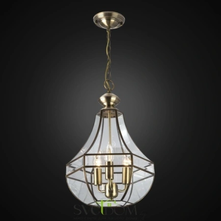 Citilux Гера-1 CL444130 Люстра подвесная витражная Бронза CITILUX