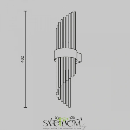 Настенные светильники MOD174WL-02G Maytoni | Svetdom.by