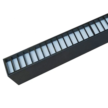 Трековый светильник Kink Light Сатори черный с решеткой из планок 6420-1,19 Kink Light