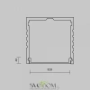 Рассеиватель для профиля 35x35 (Белый, 10 м), ALM-3535A-O-DF-10M 642031 Maytoni