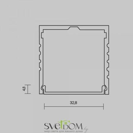 Рассеиватель для профиля 35x35 (Белый, 10 м), ALM-3535A-O-DF-10M 642031 Maytoni