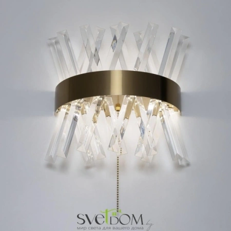 Citilux Ричард CL336313 LED Бра хрустальное с выключателем Бронза CITILUX