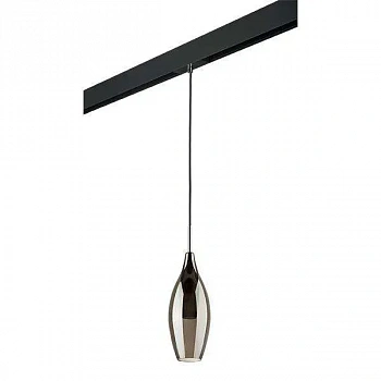 Lightstar PRO803027 Светильник д/1-фазн трека PENTOLA 1х25W G9 ХРОМ/ДЫМЧАТЫЙ/ЧЕРНЫЙ (803027+595007)