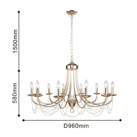 Люстры подвесные2591-12P Favourite | Svetdom.by