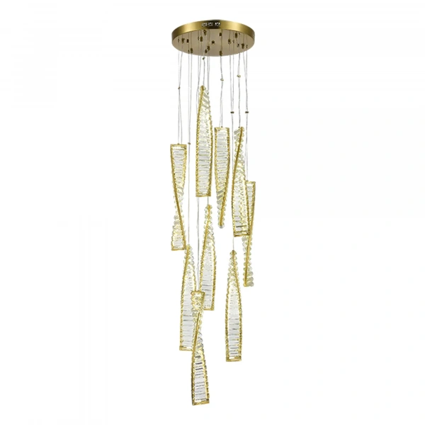 SL6205.303.09 Светильник подвесной ST-Luce Латунь/Прозрачный LED 1*99W 4000K ELICA