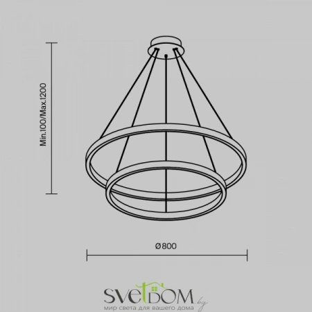 Подвесные светильники Maytoni MOD058PL-L74BSK от Магазина Svetdom.by