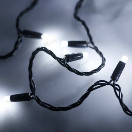 ARLIGHT Светодиодная гирлянда ARD-STRING-PRO-10000-BLACK-100LED-FLASH WHITE (230V, 7W) (Ardecoled, IP65)