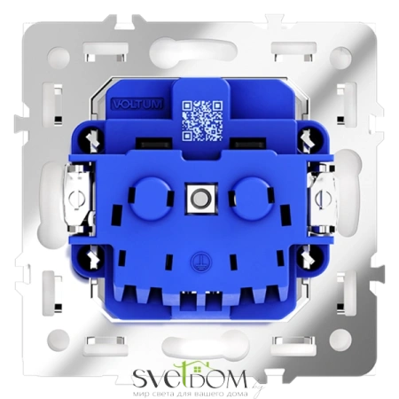 Розетки электрические с заземлением Voltum S70 VLS040103  Voltum VLS040103