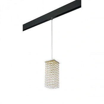 Lightstar PRO795422 Светильник д/1-фазн трека CRISTALLO 1х40W G9 ЗОЛОТО/ЧЕРНЫЙ (795422+595007)