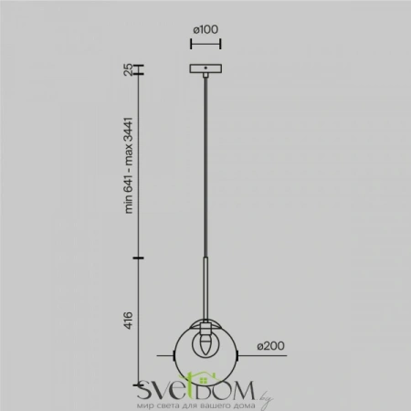 Подвесные светильники Maytoni MOD521PL-01G3 от Магазина Svetdom.by