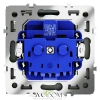 Розетки электрические с заземлением, шторками и крышкой Voltum S70 VLS040308  Voltum VLS040308