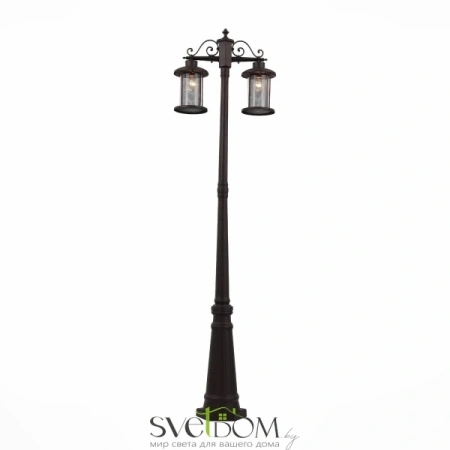 SL080.425.02 Светильник уличный наземный ST-Luce Темный кофе/Прозрачный, Темный кофе E27 2*100W LASTERO ST LUCE