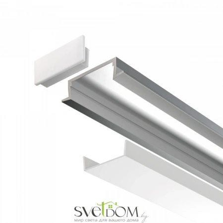 Алюминиевый профиль встраиваемый 22x6 ALM004S-2M
