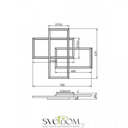 Потолочные светильники Maytoni MOD015CL-L80GK от Магазина Svetdom.by