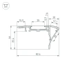 Профиль с экраном ALU-STAIR-DK-2000 ANOD+FROST Arlight 015473 Arlight