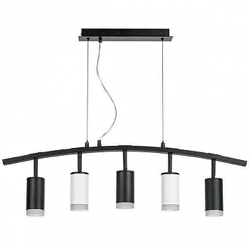 Lightstar LR7353733620 Люстра RULLO 5х50W GU10 ЧЕРНЫЙ/БЕЛЫЙ (571735+214437-3+214436-2+202430-5)