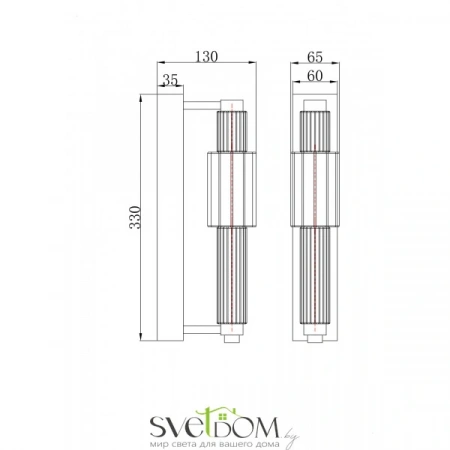 Настенные светильники MOD308WL-L9CH3K Maytoni | Svetdom.by