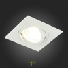 ST251.508.01 Св-к встр. Белый GU10 1*50W  IP20 L92xW92xH27 220V Без ламп Встраиваемые светильники ST LUCE