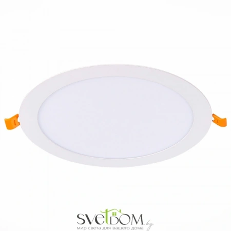 ST209.538.18 Св-к встр. Белый LED 1*18W 3000K 1 296Lm Ra80 110° IP20 D225xH8 90-265V Встраиваемые светильники ST LUCE