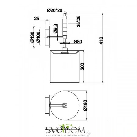Светильники Maytoni MOD066WL-01CH от Магазина Svetdom.by