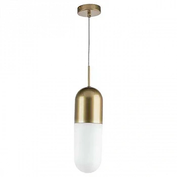 Lightstar 690113 Люстра RAMO 1х40W E27 ШАМПАНЬ/БЕЛЫЙ