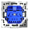Розетки электрические с заземлением Voltum S70 VLS040106  Voltum VLS040106