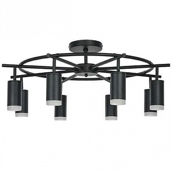 Lightstar LR7183780 Люстра RULLO 8х50W GU10 ЧЕРНЫЙ (571718+214437-8+202430-8)