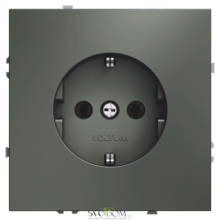 Розетки электрические с заземлением Voltum S70 VLS040106  Voltum VLS040106
