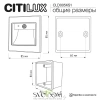 Citilux Скалли CLD005KS1 Встраиваемый светильник с датчиком движения Графит CITILUX