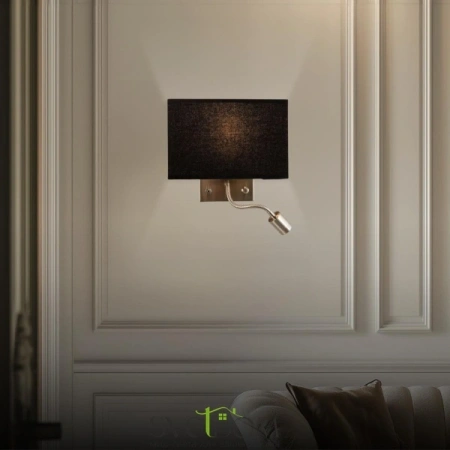 Citiluх Декарт CL704301 Бра с чёрным абажуром и диммером CITILUX