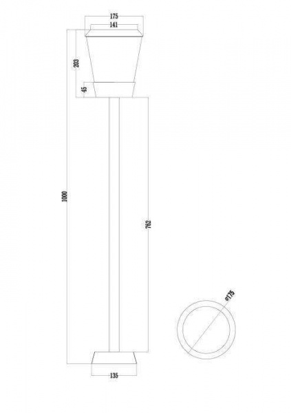 Светильники Maytoni O039FL-01B от Магазина Svetdom.by
