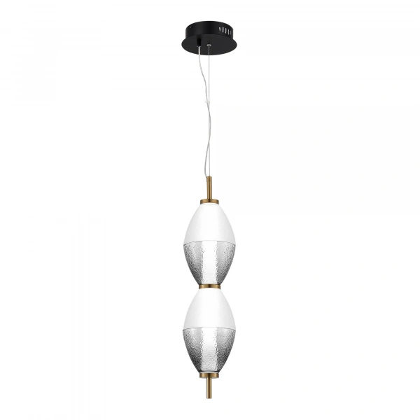 SL6130.403.15 Светильник подвесной ST-Luce Черный/Белый, Дымчатый LED 1*16W 3000K ICE