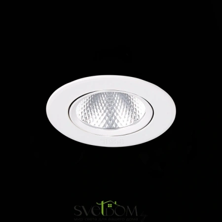 ST211.548.06.24 Св-к встр. Белый LED 1*6W 4000K 480Lm Ra80 24° IP20 D86xH50 220-240V Встраиваемые светильники ST LUCE