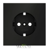 Накладка для розетки с заземлением Voltum S70 Черный VLS000608 Voltum VLS000608