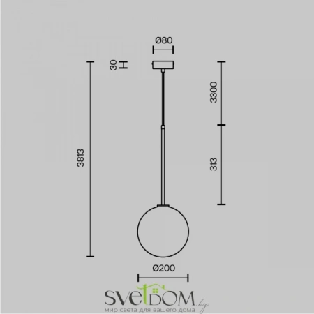 Подвесные светильники Maytoni MOD172PL-01BS от Магазина Svetdom.by