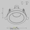 Встраиваемый светильник Technical DL126-GU10-B Maytoni