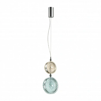 5416/13LD L-VISION ODL_EX23 52 хром/желтый/голубой металл/стекло Подвес LED 13W 4000K CARAMELLA