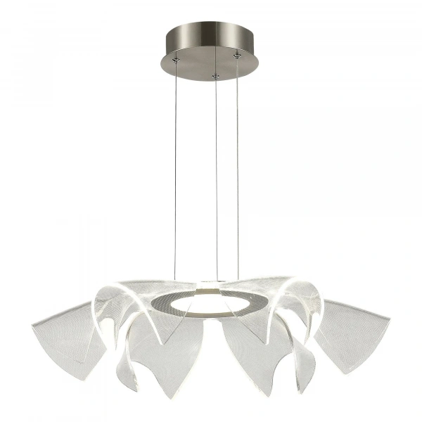 SL6235.103.20 Светильник подвесной ST-Luce Никель/Прозрачный LED 1*20W 4000K FAIRY