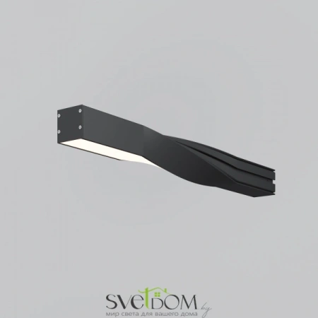 Радиусный профиль 35x35 Twist правый черный ALM-3535R-B-TR-90°-0.4M