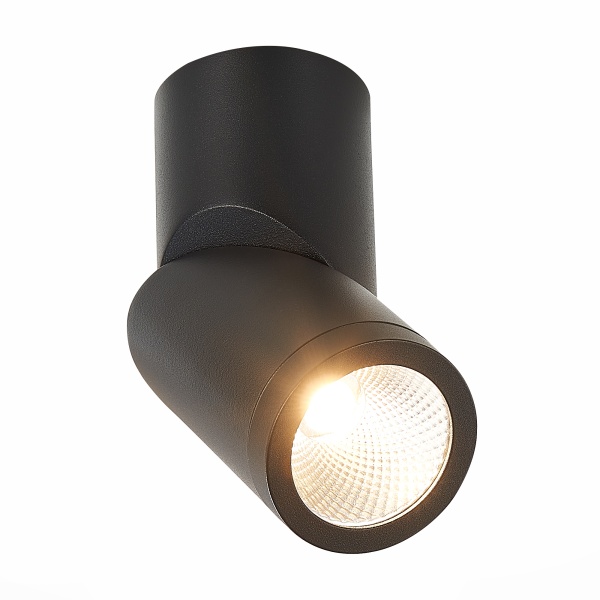 ST650.442.10 Светильник потолочный Черный LED 1*10W 4000K 800Lm Ra>90 38° IP44 D62xH151 165-265V Накладные светильники ST LUCE